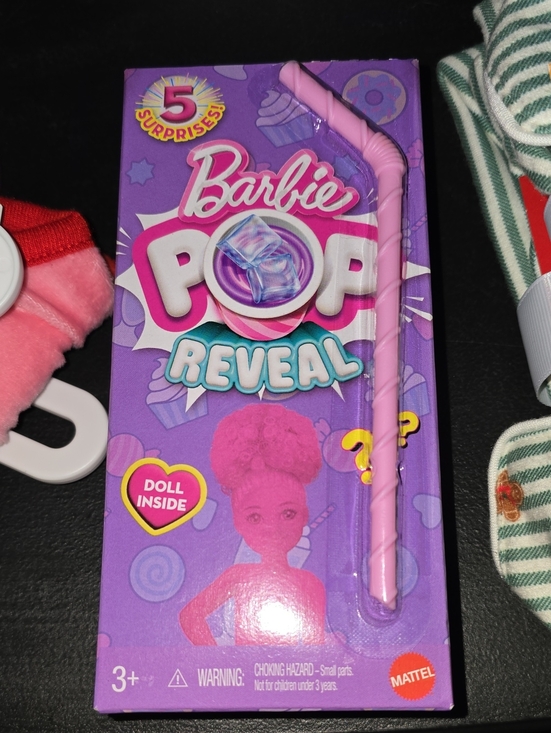 Mattel Other - Barbie Pop Reveal Doll Surprise - Purple with Pink Straw